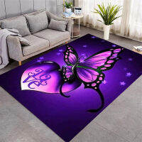 Home Decoration Butterfly Pattern Living Room Non-slip Car Home Bedroom Kitchen Bathroom Floor Mats Chil Drens Play Mat Env