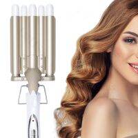 5 Barrel Curling Iron Wand Hair Waving Beach Waves เครื่องมือจัดแต่งทรงผมอย่างรวดเร็วพร้อมจอแสดงผลอุณหภูมิ LCD สำหรับผู้หญิง Salon Hair Crimper