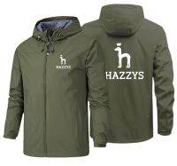 ขายดีกันฝนการพักผ่อนกลางแจ้ง HAZZYS ของผู้ชายโลโก้รถกันลมเสื้อสำหรับผู้ชายเสื้อแจ็คเก็ตชาร์จผู้ชายมอเตอร์ไซค์ Co