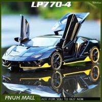 【ลดกระหน่ำ】 1:32 Lamborghini Centenario LP770-4 Diecast Sound &amp; Light รถโลหะผสมของขวัญของเล่นแบบจำลอง15.5*6.5*4ซม.