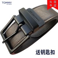 ต้นฉบับ original Tommy belt mens leather youth business cowhide jeans with pin buckle casual trendy mens belt ins