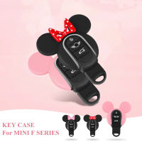 ACar Key Case Chain Miky จัดแต่งทรงผมเพชรตกแต่งสำหรับ BMW Mini Cooper S JCW One D F54 F55 F56 F57 F60รถ AccessoriesM