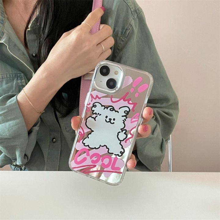 cod-ins-style-cartoon-puppy-mirror-13promax-14pro-mobile-phone-case-suitable-for-iphone11-12promax