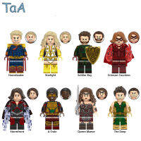 รูปแบบใหม่มหัศจรรย์ซูเปอร์ฮีโร่ Minifigures หน่วยการสร้าง Stormfront A-Train แอ็คชั่นเด็กอาคารบล็อกของเล่น