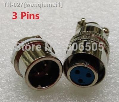 ☇ 12mm fast connector M12 3pins aviation plug and aviation socket cable joint 2set/lot