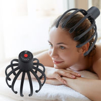 Agdoad Electric Octopus Claw Scalp Massager Stress Relief Therapeutic Head Scratcher Hair Stimulation USB Rechargeable