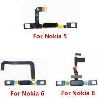 อะไหล่เมนูปุ่มหน้าแรกกุญแจหลังเซ็นเซอร์ ID ลายนิ้วมือสัมผัส Rion Flex สำหรับ Nokia 5 6 8