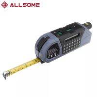 ALLSOME Multifunction Tape Messure Laser Level Measuring Tool with Calculator HT2654 Levels