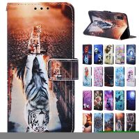 Leather Flip Case for Samsung Galaxy A10 A20 A30 A40 A50 A70 A80 A20e A10s A30s A50s A20s Phone Case Coque Painted Wallet Cover