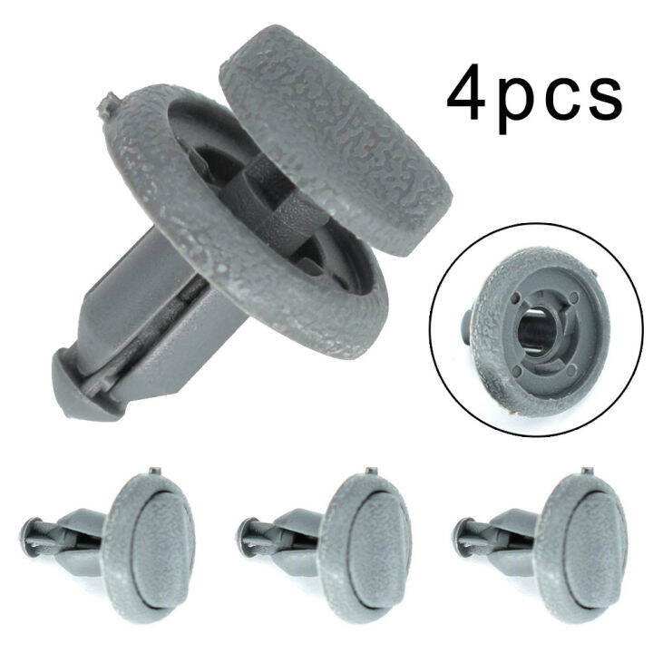 [KUYU] 4 Pcs Grey Plastic Rear Boot Trunk Cargo Parcel Shelf Clip