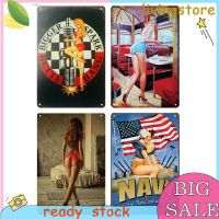 Vintage Sexy Woman Retro Metal Plate Tin Sign Plaque Iron Painting Poster Size: 20cm X 30cm（Contact the seller, free customization）