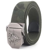 【YF】 Outdoor Mens Metal Buckle Waist Belts Breathable Canvas Fashion Jeans Accessories Leisure