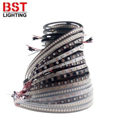 【cw】 WS2812B Led Strip WS2812 5050 Smart RGB Led Lights Individually Addressable Led Strip Light Black/White PCB IP30/65/67 DC5V ！