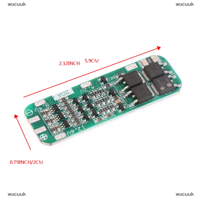 wucuuk 3S 20A Li-ion แบตเตอรี่ลิเธียมที่ชาร์จ18650โมดูลบอร์ดป้องกัน PCB