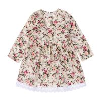 yoyoxiu Floral Cotton Toddler Girls Dress Beach Summer Brand Casual Princess Teenage Kids Dress Girl bebe Vestido Party Dress