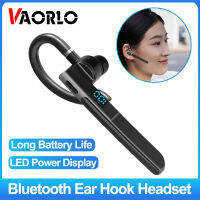 VAORLO 270 ° Rotation Bluetooth Business Earphone Wireless Ear Hook In Ear Headset With Microphone LED Power Display Waterproof Noise Cabncelling Earbuds For Driver For Samsung Huawei Xiaomi OPPO Phones