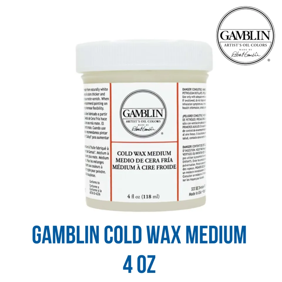 Art Hub - GAMBLIN Cold Wax Oil Medium 4 oz (White, Beeswax, Matte