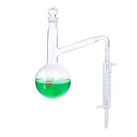 Original Distillation Glass Flask Serpentine Chilling Tube Standard Port 24/29 Laboratory Distilled Water Extraction Device Experimenter [Fast delivery]