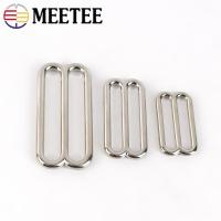 10/20pc 29/38/50mm Metal Belt Buckles O D 8 Ring Tri-Glide Bra Webbing Adjust Buckle Diy Bag Clothes Sewing Hardware Accessories