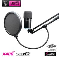 Streaming MICROPHONE (ไมโครโฟน) NUBWO SEEKER X400 KIT 96KHz แถมชุดขาตั้งไมค์ สำหรับสตรีมมิ่ง สินค้าประกันศูนย์ สินค้าประกัน 2 ปี