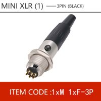 1ชุดมินิ Xlr 3 4 5 6ปลั๊กหมุดตัวเมียซ็อกเก็ตตัวผู้ Xlr ขนาดเล็กขั้วต่อไมโครโฟนเสียงไมค์สำหรับสายบัดกรีตรง