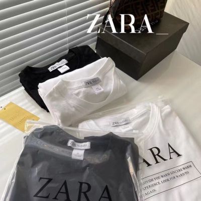 ZARAˉ Zar Male And Female In Same T-Shirt With Short Sleeves Based Joker Round Collar T-Shirt Unlined Upper Garment Of Cotton Render Leisure Jacket With Short Sleeves