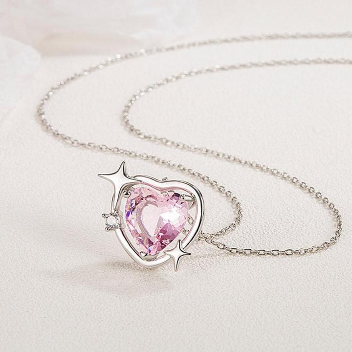 pink-heart-pendant-necklace-fashion-alloy-necklace-gift-jewelry-accessories-q0x2