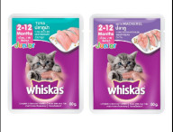 Nhập RS0822 giảm 30k cho đơn 99kCombo Pate mèo con Whiskas dạng gói 80g vị thumbnail