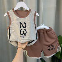 Boys Vest Suit 2023 New Fashion Baby Quick-Drying Summer Clothes Trendy Childrens Fashion Handsome Sports Two-Piece Suit