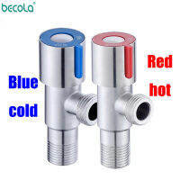 【CW】BECOLA Angle Valves SUS304 Stainless Steel Brushed Finish Filling Valve อุปกรณ์ห้องน้ำวาล์วมุมสำหรับอ่างล้างจาน