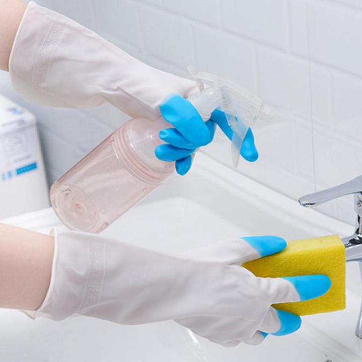 1-pair-cleaning-gloves-non-slip-waterproof-pvc-household-glove-white-long-sleeve-dishwashing-gloves-kitchen-supplies-safety-gloves