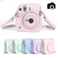 Rocomoco กระเป๋าใส่กล้องสำหรับ Instax Mini 12,เคสป้องกันหนัง PU อ่อนนุ่มกระเป๋าเดินทางสำหรับกระเป๋ากล้องฟิล์มฟูจิฟิล์มมาพร้อมกับ Tali Bahu