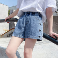 IENENS Summer Kids Baby Girls Jeans Shorts Denim Clothing Trousers Clothes Children Wears Infant Toddler Girl Elastic Waist Short Pants Bottoms 4 5 6 7 8 9 10 11 12 13 Years