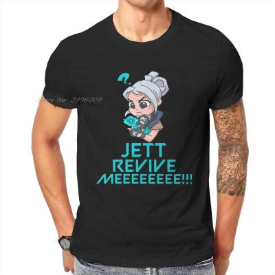 Jett Revive me VALORANT Game T Shirt Classic Graphic Big size O-Neck TShirt Big sales Harajuku Mens Short Sleeve