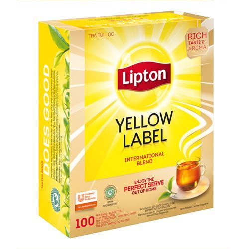 Trà lipton túi lọc nhãn vàng yelow label tea 100 gói hộp hàng việt nam - ảnh sản phẩm 4