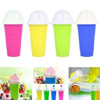 Summer Squeeze Homemade Juice Water Bottle Quick-Frozen Maker Magic Cream Ice Cooling Beker Fast Sand Slushy Smoothie Pinch Cup P6Q6