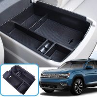 ถาดจัดระเบียบคอนโซลกลางสำหรับ VW Volkswagen Atlas อุปกรณ์เสริม2018 2019 2020 2021 2022ที่เก็บของที่เท้าแขน2023เหมาะสำหรับกล่องถุงมือ