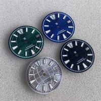 2023 New NH35 Dial Style Black/Green/Blue/White 28.5Mm Green Luminous Watch Dial For NH35 NH36 4R 7S Movement Watch For Men Part