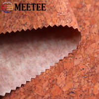 Meetee 90*135cm 0.5mm Natural Wood Grain Cloth Synthetic Cork Leather Fabric DIY Handmade Luggage Hometextile Decor Accessories