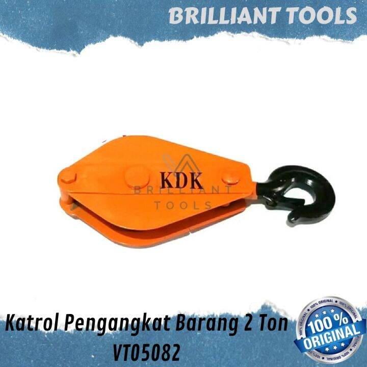 Kdk Katrol Pengangkat Barang Kerekan Kapal 2 Ton Pulley Block 2 Ton