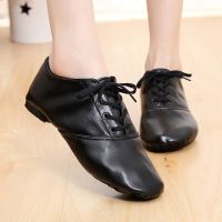 PU Leather Low-cut Womens Jazz Dance Shoes Adult Practice Soft-soled Shoes Yoga Ballet Childrens Dance Shoes Size 28-45