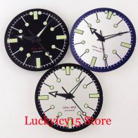 31Mm Sterile White/Black Watch Men Dial Hands Set Green Luminous Fit For NH35A NH36A SKX 007 SRP ETA2824 PT5000 ST2130