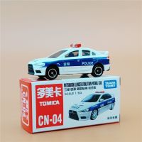 TOMY Domeca alloy car model male toy Mitsubishi Lancer Chinese police patrol collection