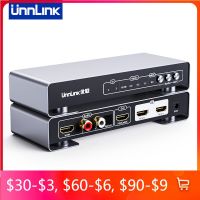 Unnlink 4K60Hz eARC HDMI Audio Extractor HDMI to HDMI R/L Optical Toslink R/L Spdif 7.1/5.1 Audio Converter Switch Splitter Cables