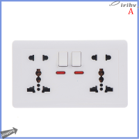 jianzhanqinl Wall Power Socket Universal 5 Hole 2.1A Dual USB Charger Port SOCKET