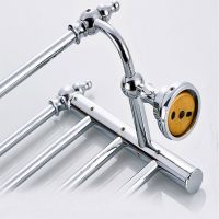 Bathroom Hardware Set Chrome Polished Bath Rack Paper Holder Toothbrush Holder Towel Bar Coat Hook Bathroom Accessories