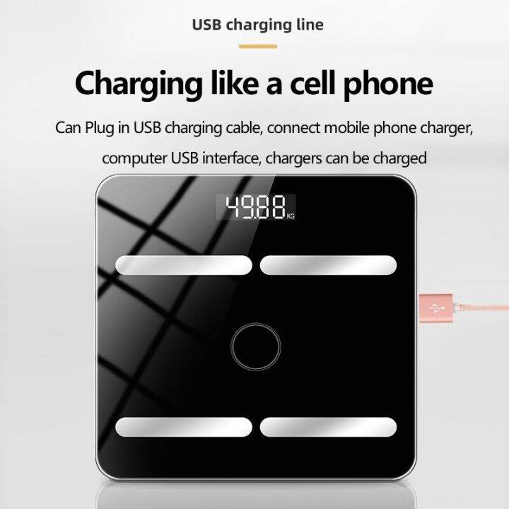 Bluetooth Smart Body Fat Scale Charging Electronic Scale Body Scale Fat