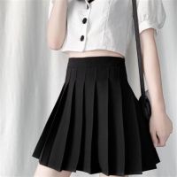 【CC】 Korean Skirt Shorts Waist School Short Pleated Kawaii Pink Female