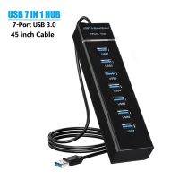 Ruisave Usb Hub 3 0 Extender 4 7 Port USB Splitter Multiport kecepatan tinggi untuk Lenovo Xiaomi Macbook Pro PC aksesori Laptop