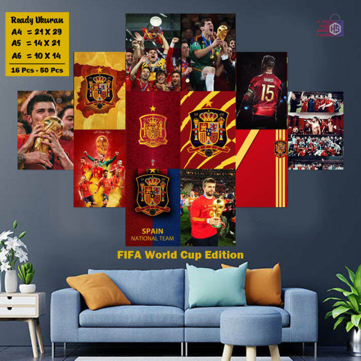 Poster Dinding Kamar Tema Timnas Spanyol - Poster Dinding Timnas